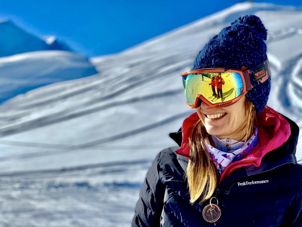 Christelle, monitrice de ski à Chamonix